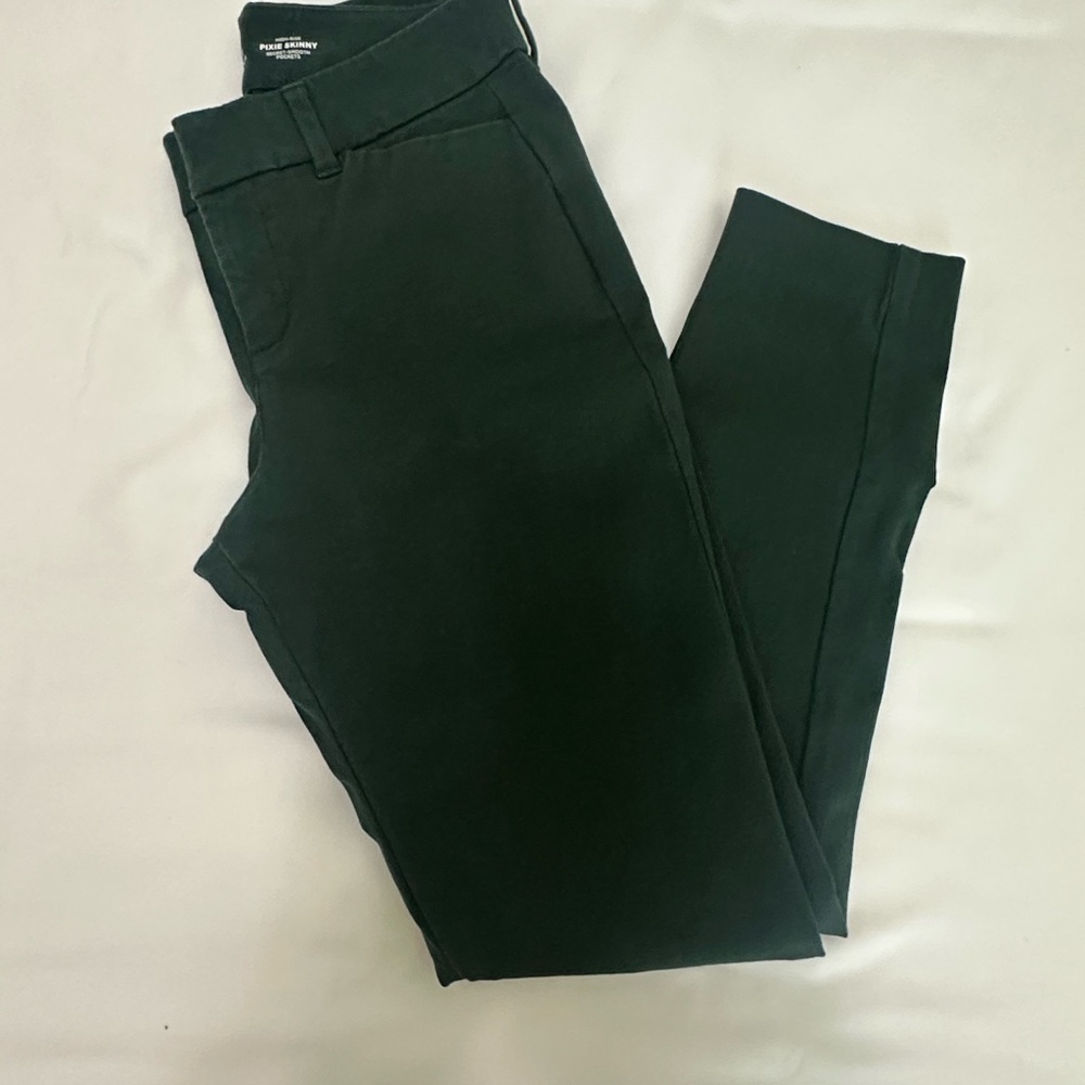 Old Navy Forest Green Pixie Skinny Pants